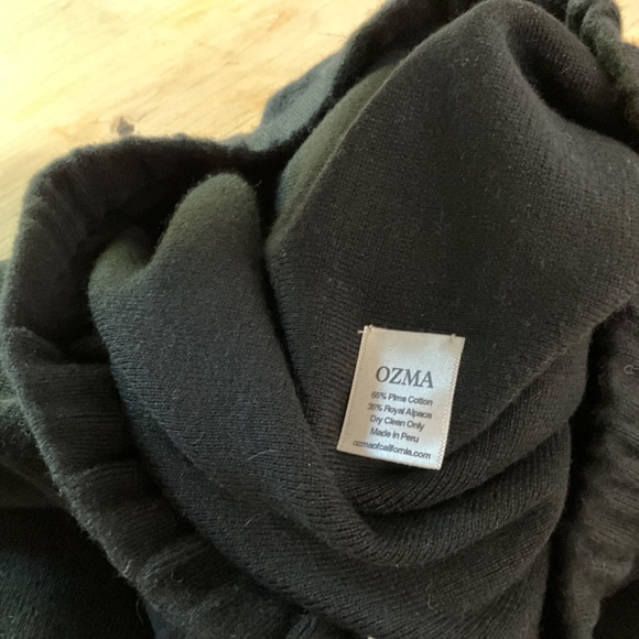 OZMA Black Cozy Alpaca Cotton Lounge Jogger Pants - Picture 5 of 5